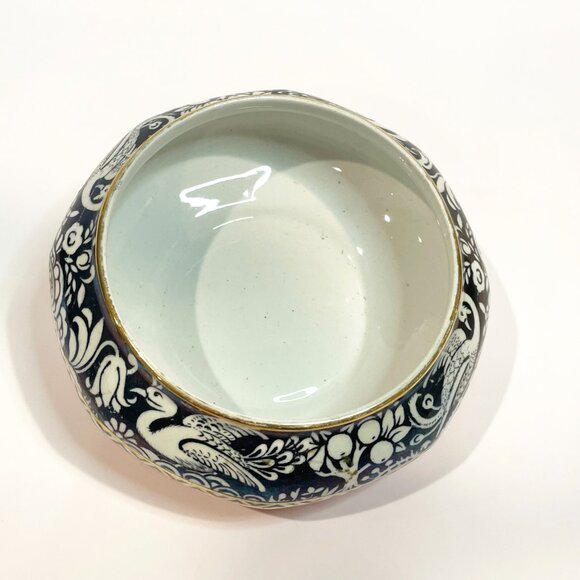 Vintage New Hall Hanley England Pottery Boumier Ware Dressing Table Lidded Dish - Picture 4 of 9